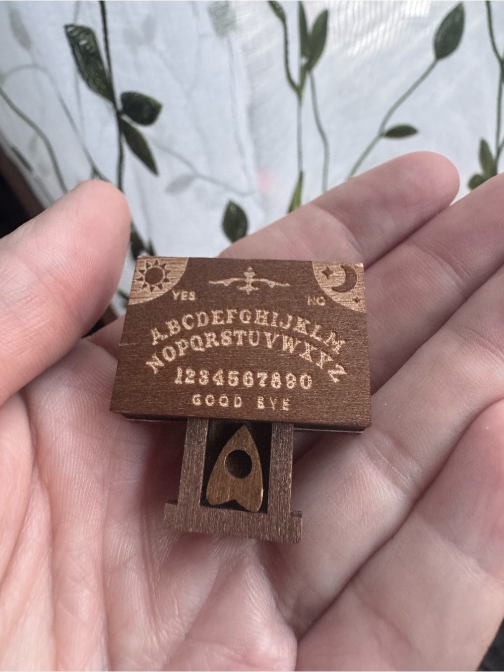 Cutest Mini Wooden Ouija Board you ever did see!